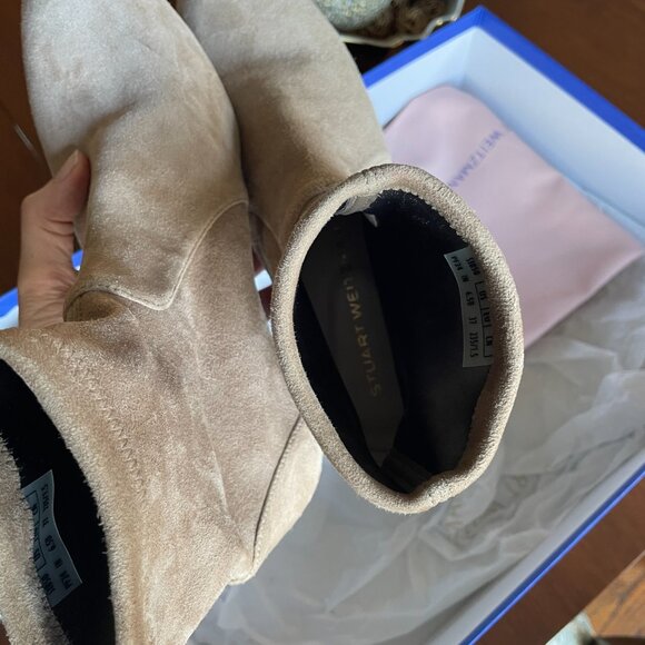 Stuart Weitzman Cashmere Grace Sock Booties US 6.5 - Picture 7 of 9